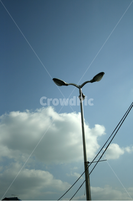 하늘,구름,가로등,sky,파란,cloud