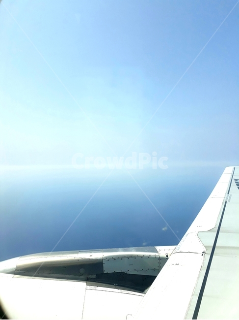 제주도,비행기,구름,푸른,하늘,풍경