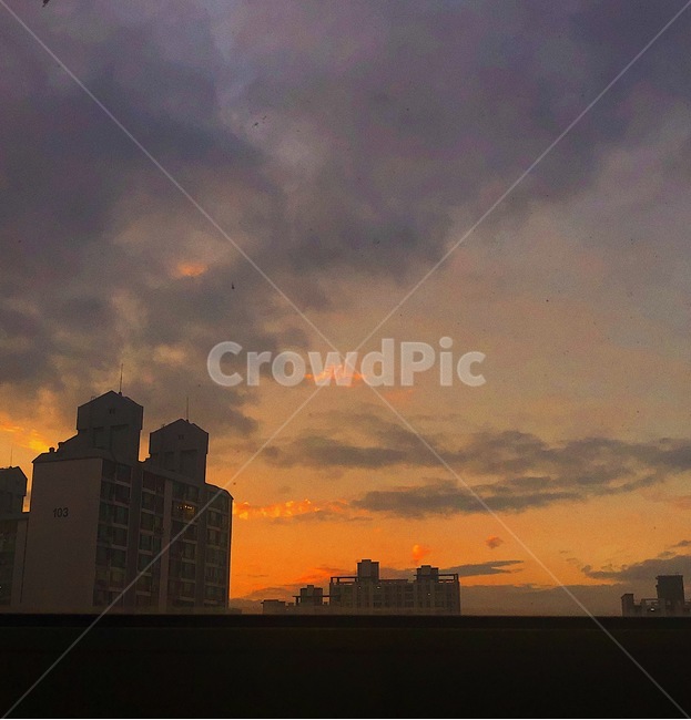 하늘,구름,노을,sky,sunset