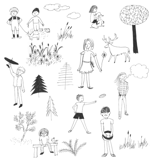 손그림,handdrawing,연필,pencil,연필라인,구름,cloud,pencilline,건물,building,structure,edifice,연필그림,pencilpicture,나뭇잎,leaf,foliage,umbrage,나뭇가지,bough,twig,sprig,branch,아이,child,children,아이들,소녀,girl,소년,boy,친구,friend,companion,그래픽,일러스트레이션,graphic,illustration