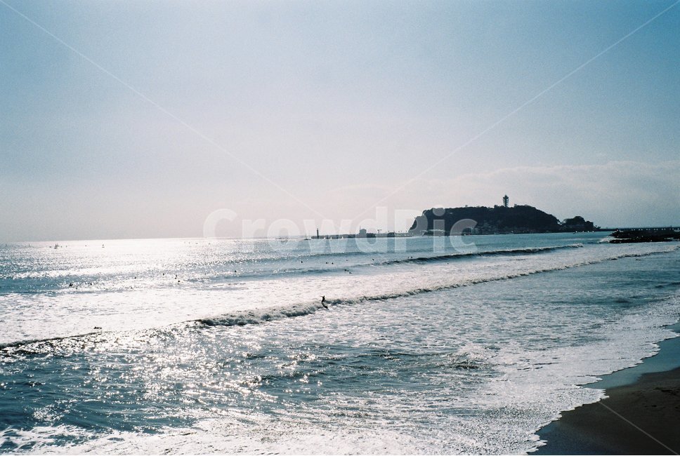 일본,가마쿠라,카마쿠라,바다,섬,파도,필름,nature,자연,water,물,sea,ocean,대양,outdoors,옥외