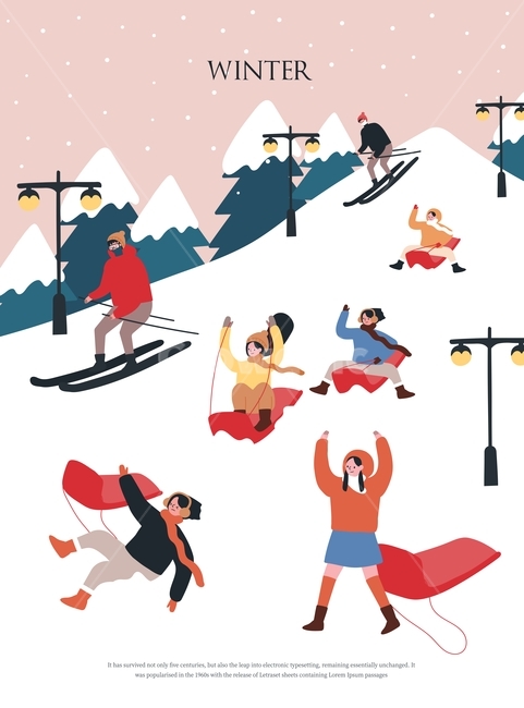 계절,연말,겨울,겨울축제,풍경,자연,라이프,시즌,휴가,캐릭터,사람,3인,행복,즐거움,페스티벌,단체,그룹,남자,여자,커플,가족,이벤트,나무,생활,웹소스,소스,배너,팝업,포스터,축제,행사,크리스마스,트리,눈사람,선물,장갑,코트,니트,모자,눈,눈송이,쌓인눈,조명,전구,스케이트,아이스링크,목도리,썰매,스키,스키장,눈썰매장,가로등,언덕,겨울,계절,winter,season,그래픽,일러스트레이션,graphic,illustration