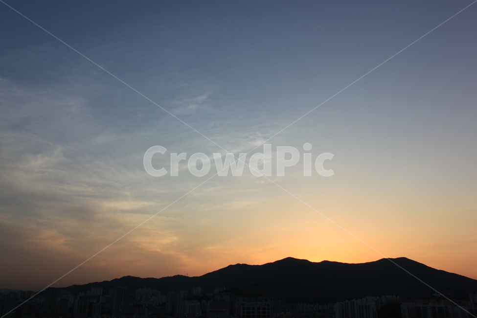 노을,석양,하늘,퇴근길,산,sunset,역광