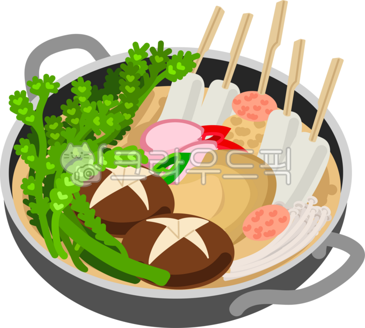 Fish cake hotpot,fish cake soup,hotpot,hot pot dish,nabe,fish cake skewers,skewers,shiitake mushrooms,crown daisy,fried tofu pockets,soup dish,winter food,warm,snacks for drinking,street food stalls,camping food,meals,dinner menu,Korean 