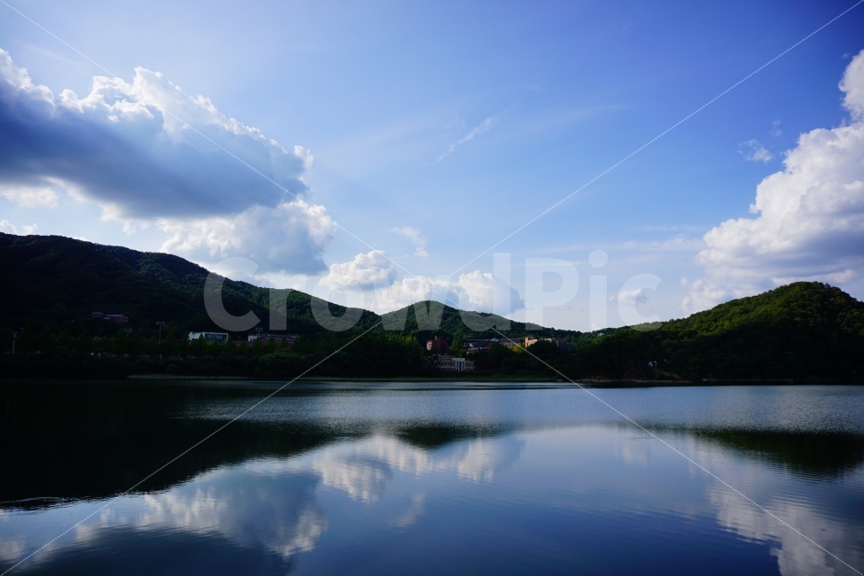 추석,풍경,하늘,산,구름,파랑,Blue,Love,가을,자연,풍경,nature,landscape,water,물,outdoors,옥외,reservoir,저수지