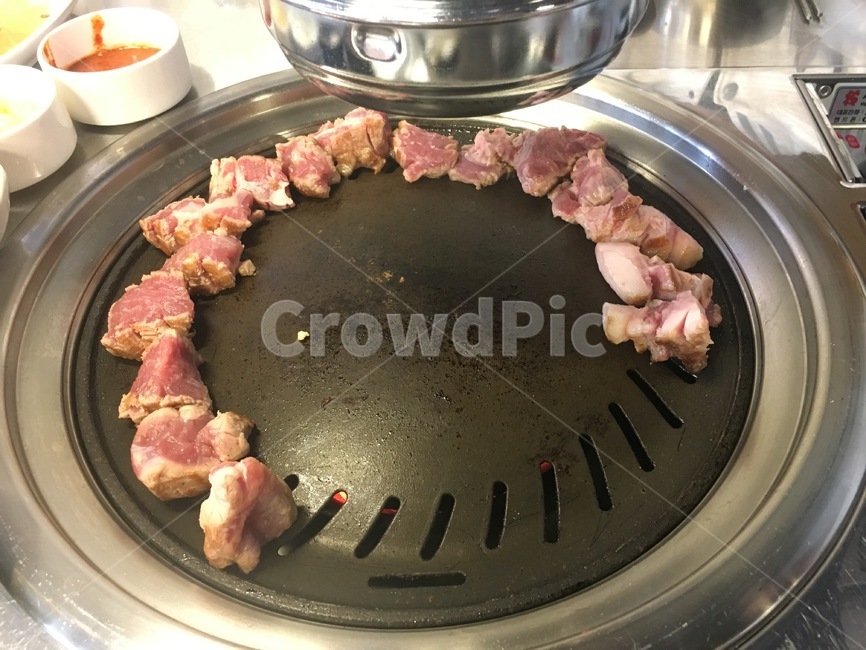 음식,푸드,고기,삼겹살,철판