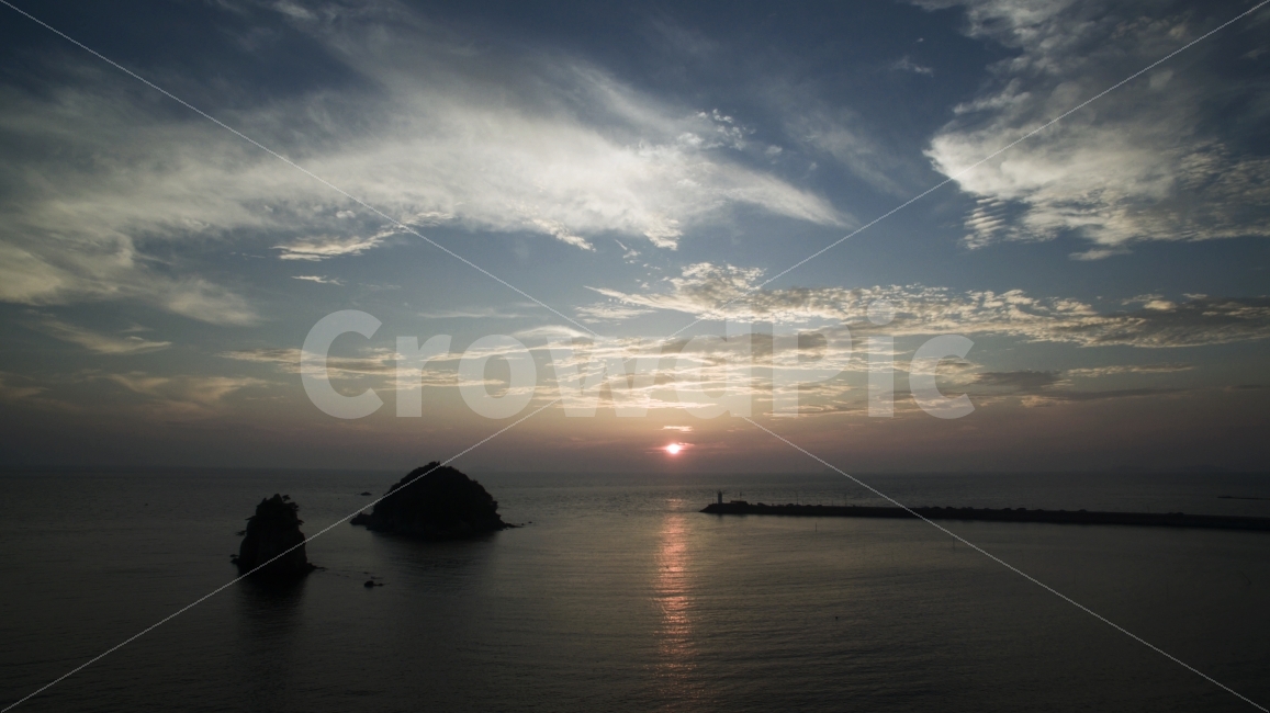 일몰,해넘이,꽃지해수욕장,안면도,항공촬영,자연,풍경,nature,landscape,outdoors,옥외,land,땅,sea,바다,ocean,대양,water,물,shoreline,해안선