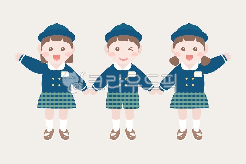 bulletin board,pants,kindergarten uniform,body,character,spring and autumn clothes,children,school,skirt,Private school,legs,drawing,full body,hat,plaid,family month,entrance ceremony,hand drawing,sneakers,socks,ribbon,Kindergarten,jacket,admission,check,