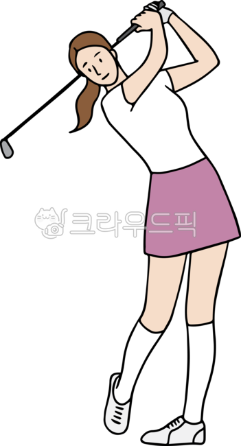 golf clothes,golf moves,screen golf,golf sports,golf wear,rounding,female golfer,golf,golf club,golf swing,female,golf posture,golfer,golf illustration