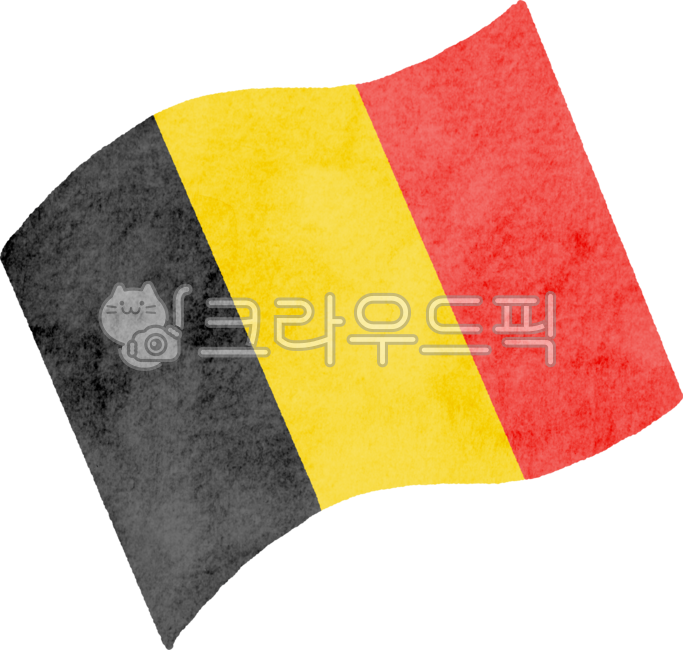 manijun,국기,벨기에,삼색기,검정,노랑,빨강,유럽,브뤼셀,유럽연합,맥주,일러스트,수채화,손그림,펄럭이는,국가,상징,베네룩스,여행,관광