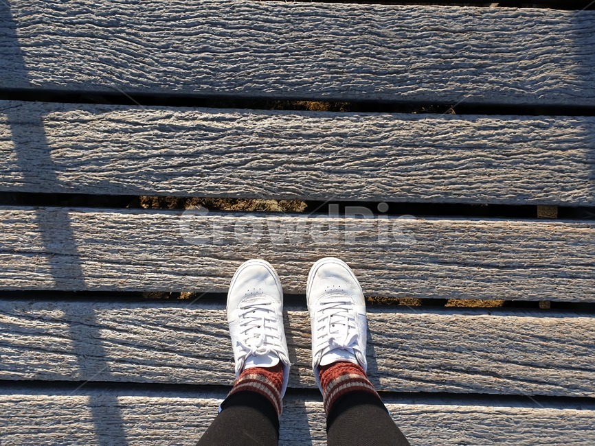 apparel,wood,나무,person,사람,human,인간,footwear,신발류,shoe,등산길,산책길,산책,겨울,winter,길,바닥,way,road,ground