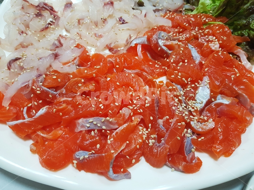 회,생선,한식,송어,food