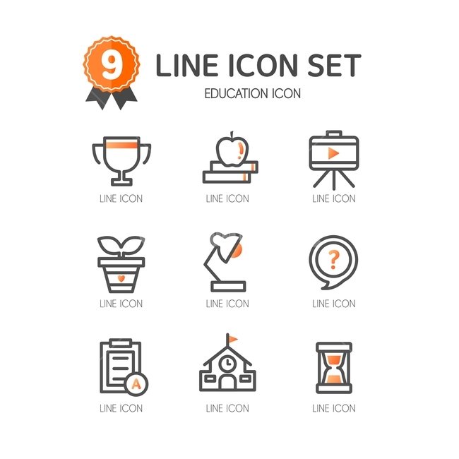 Line icon,education,school,hourglass,icon,Pictogram,trophy,stand,Simple icon