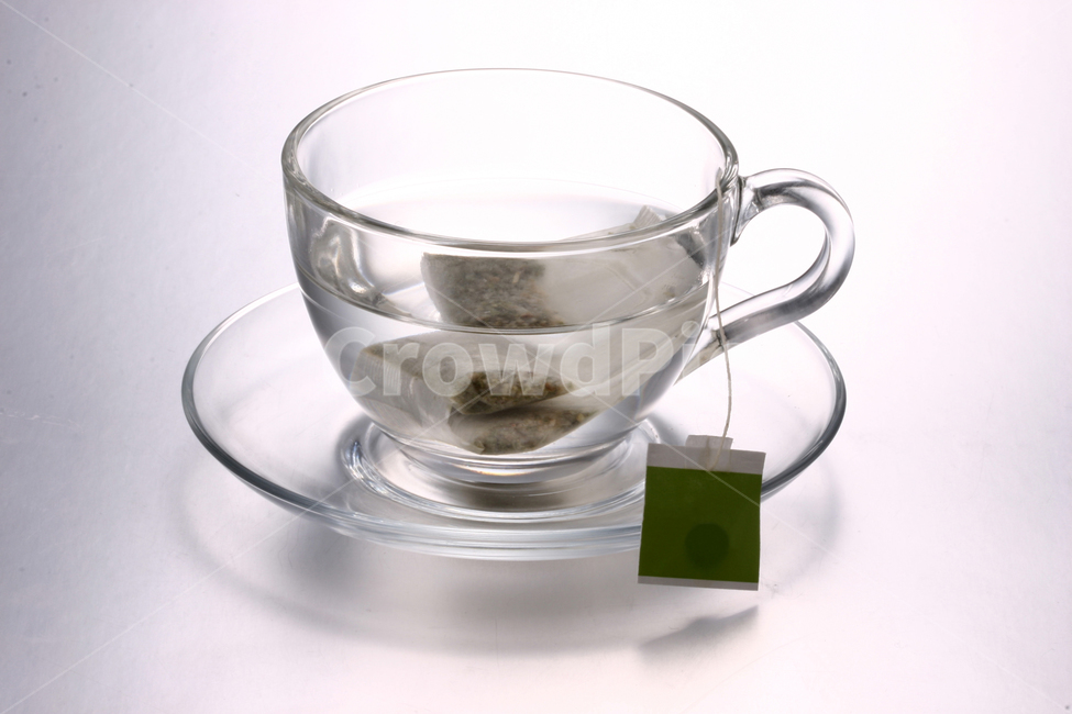 유리잔,찻잔,티백,녹차,투명,차,음료,tea,오브젝트,음료수,drink,beverage