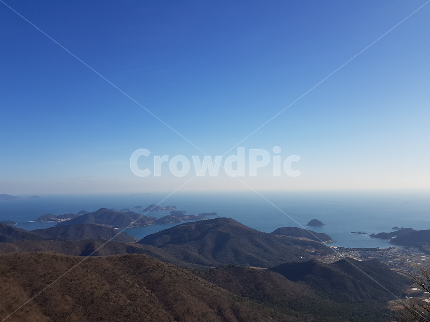 바다,산,정상,ocean,mountain