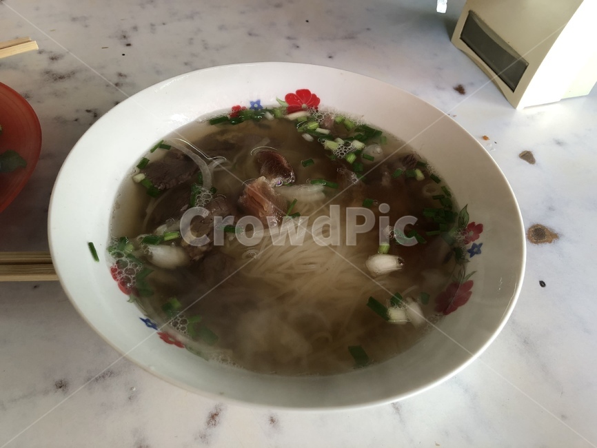 Laos food,crucible soup,noodle,Local food,Laos