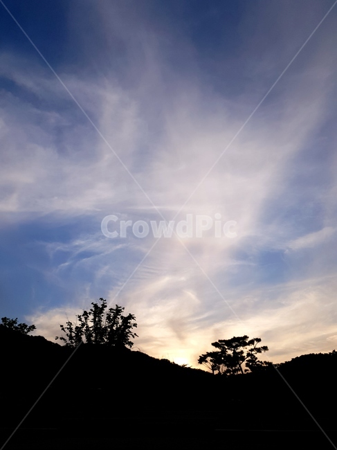 일몰,노을,공원,하늘,구름,풍경,저녁,자연,풍경,nature,landscape,실루엣,그림자,silhouette,shadow,outdoors,옥외,weather,날씨,sky