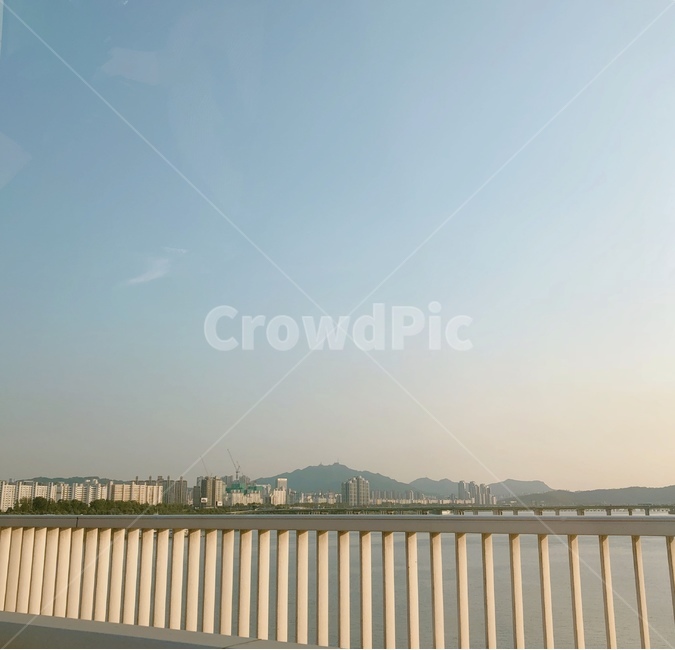 한강,동호대교,하늘,다리,노을,도시,풍경,city,landscape,railing,난간