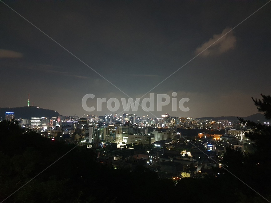 야경,서울,낙산공원,대학로,서울야경,구름,불빛,남산타워