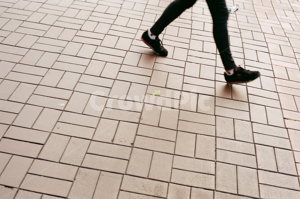 보도블럭,사람,걷는사람,필름,길