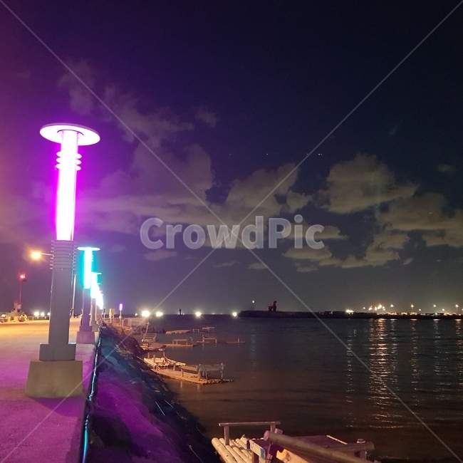 바다,항구,야경,구름,이호테우,해변,이호테우해변,제주도,제주,빛,배경,풍경,자연
