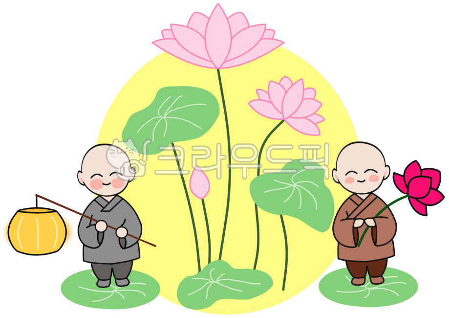 부처님오신날,달밤,연등축제,어린스님,스님,연잎,연꽃