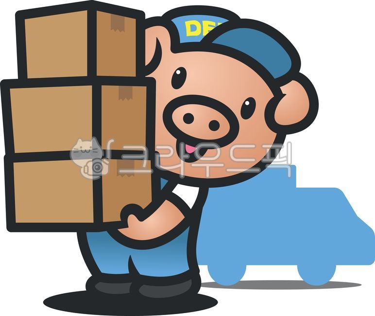 gift,delivery,Holiday delivery,parcel,online shopping,Pig drawing,pig character,Delivery character,pig,Home Shopping,courier,Delivery information,Pig illustration,Gift delivery,holiday gift,Quick service