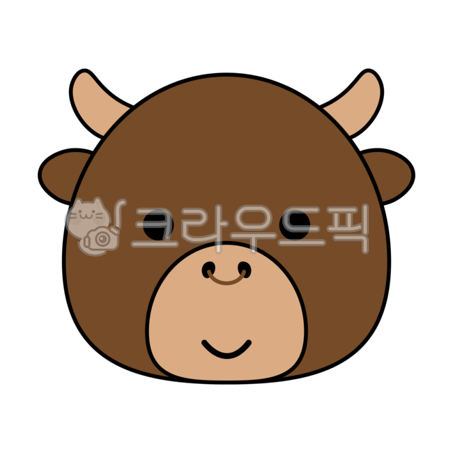 소, 소얼굴, 황소, 송아지, 소캐릭터, 사진,이미지,일러스트,캘리그라피 - 바끄미작가
