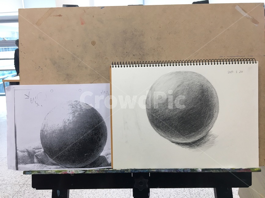 공,드로잉,스케치,페인팅,구체,그림,미술