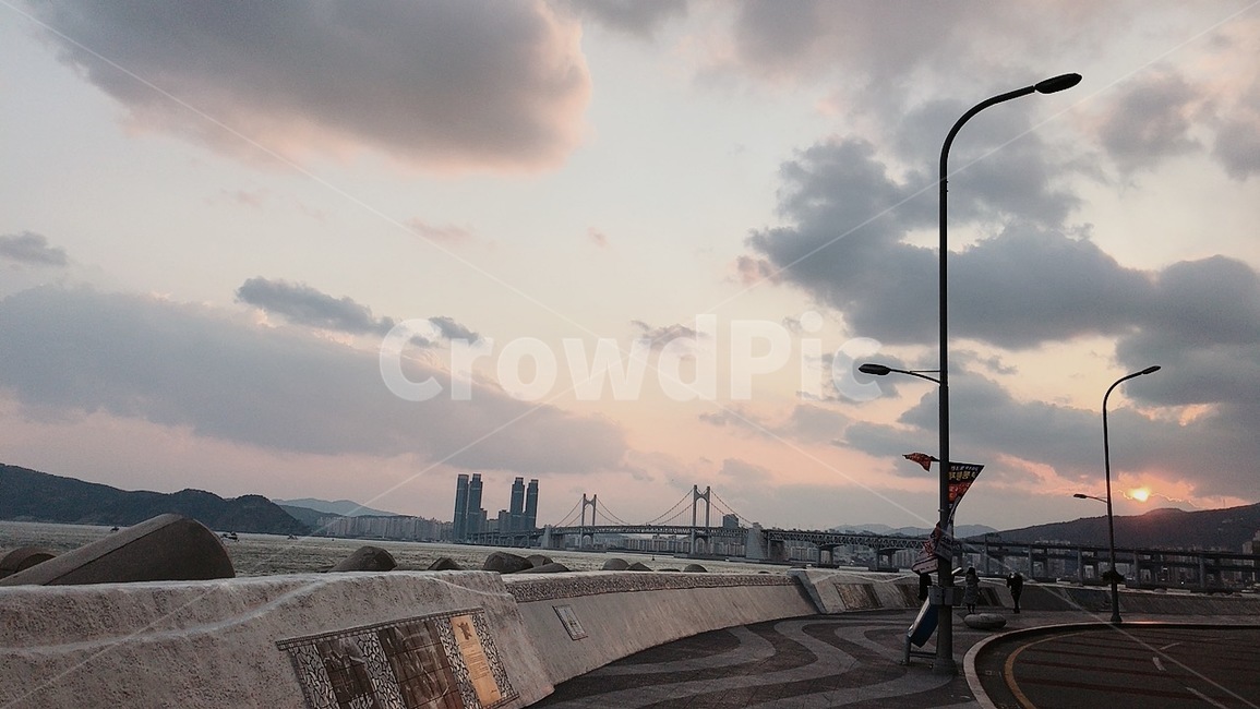 석양,노을,해운대,센텀시티,광안대교,도시,풍경,city,landscape,한국도시풍경,한국도시경관,korea cityscape