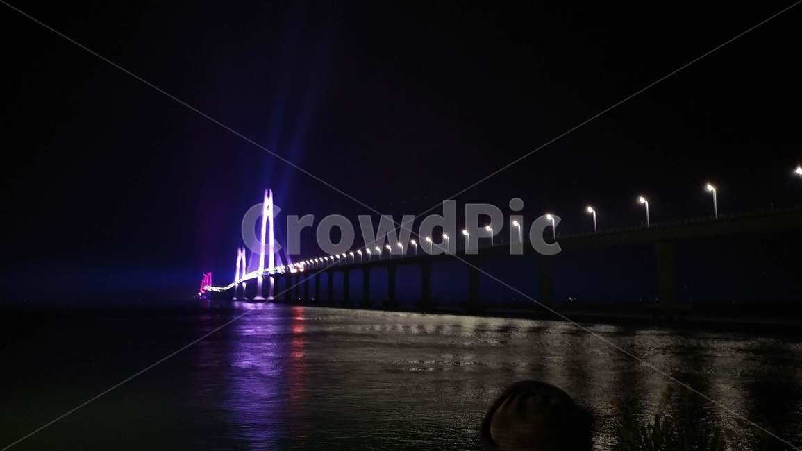 천사대교,암태도,압해도,야경,야간조명