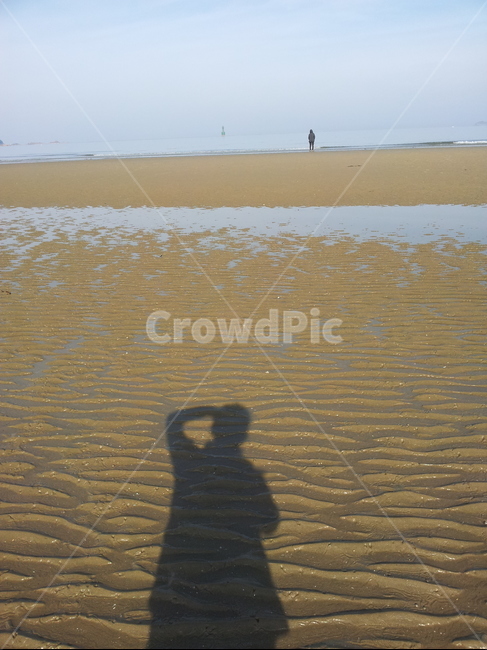 자연,nature,바다,하늘,서해안,해변,구름,outdoors,옥외,사람실루엣,그림자,흙,모래,sand,human,인간
