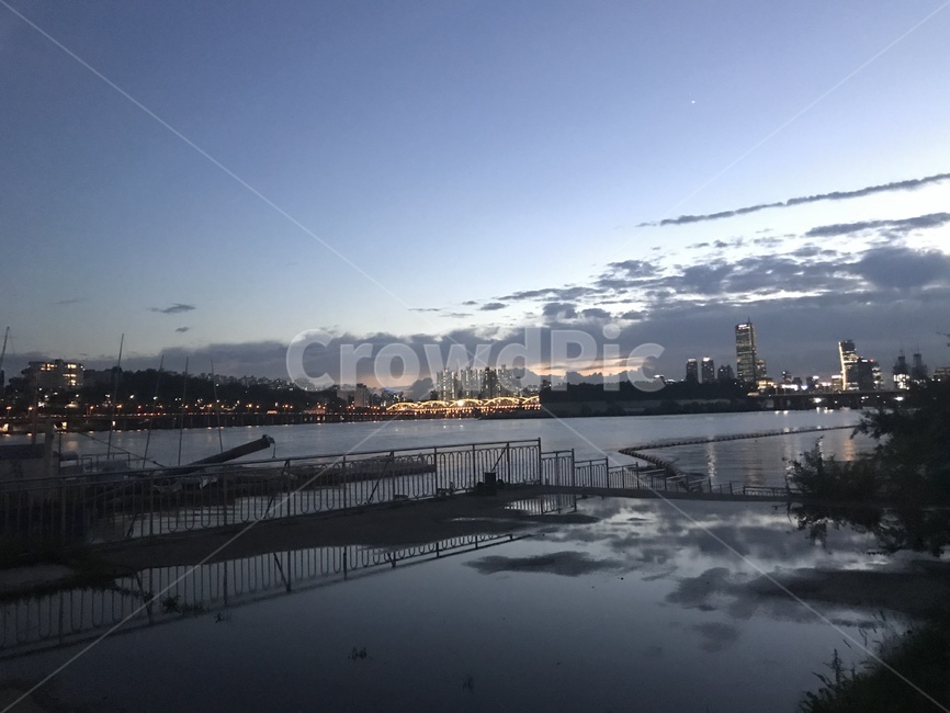 이촌한강공원,한강,도시,노을,풍경