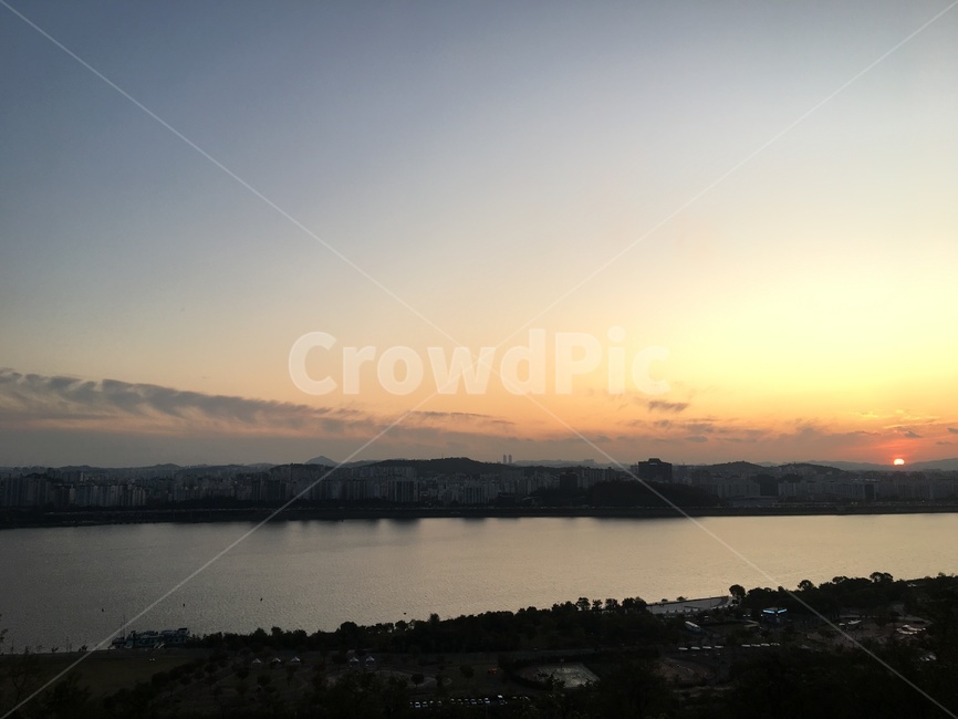 서울,한강,노을,일몰,황혼,sunset,하늘
