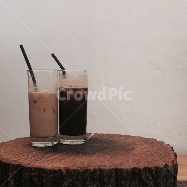 커피,카페,아이스아메리카노,아이스라떼,나무,커피,카페,coffee,cafe