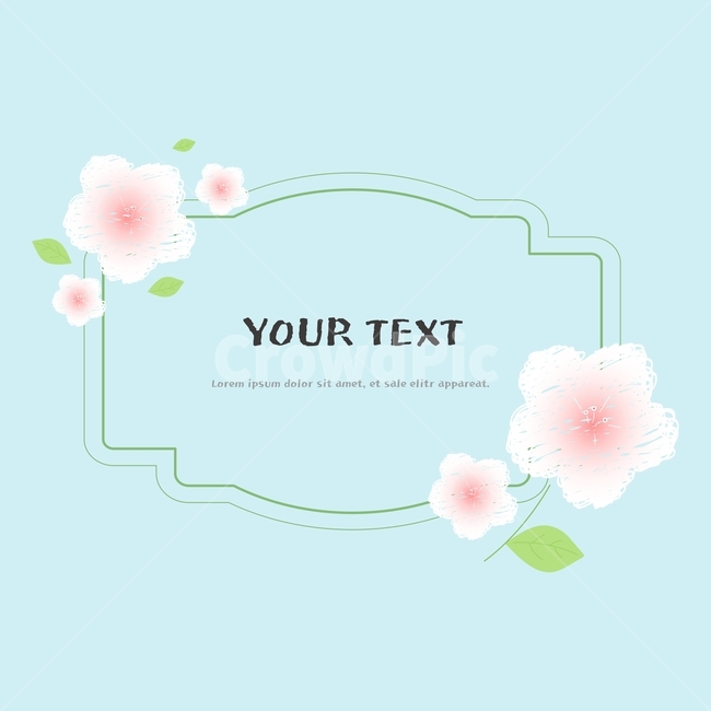 벚꽃,매화,꽃,봄꽃,봄,프레임,텍스트박스,라벨,탬플릿,템플릿,봄,계절,spring,season,그래픽,일러스트레이션,graphic,illustration