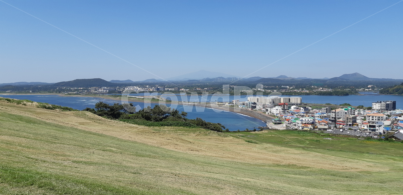 제주도,풍경,바다,들판,하산