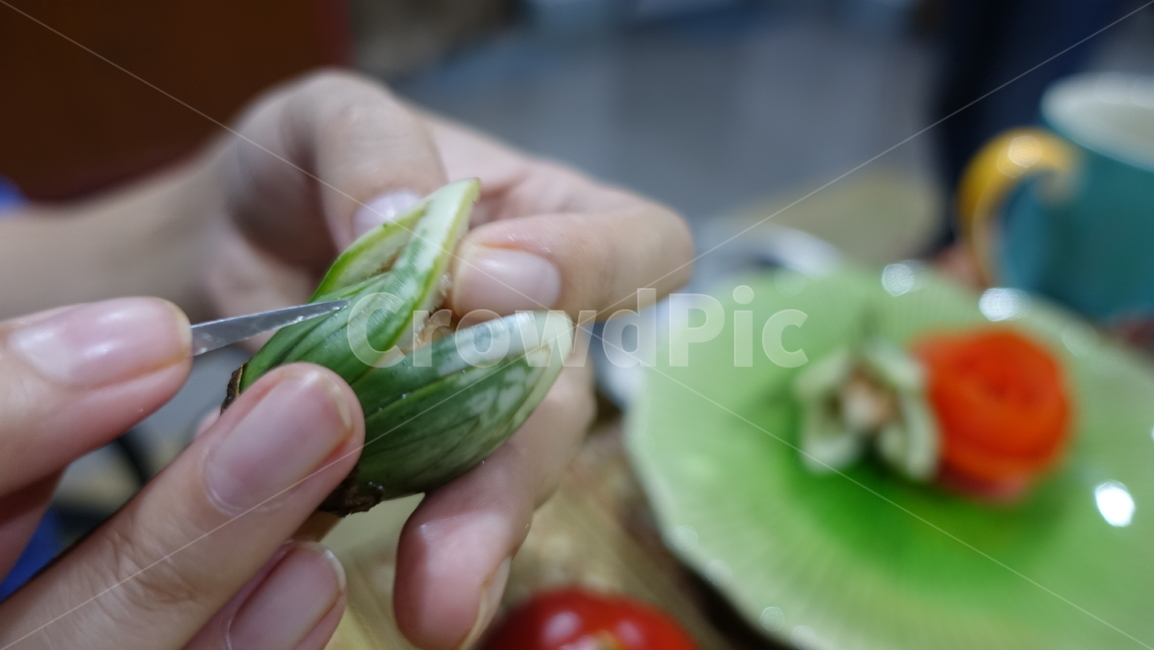 가지,foodcarving,finger,손가락,조각,음식조각,손톱