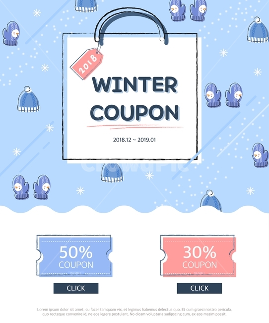 쇼핑백,텍,장갑,모자,쿠폰,눈,겨울,팝업,이벤트,일러스트,겨울,계절,winter,season,축제,행사,festival,carnival,event,쇼핑,shopping,그래픽,일러스트레이션,graphic,illustration