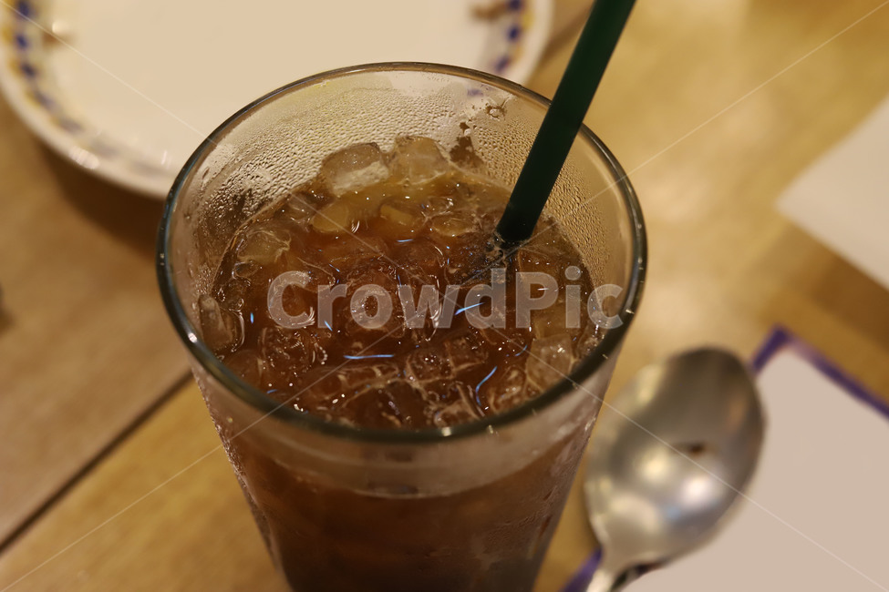 콜라,얼음,여름,탄산,음료수,음료