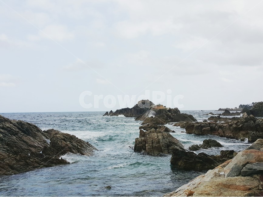 바다,바위,파도,바람,하늘,파란바다,풀,nature,stone,sea,파랂하늘,구름,sky,자연,풍경,nature,landscape,promontory,곶