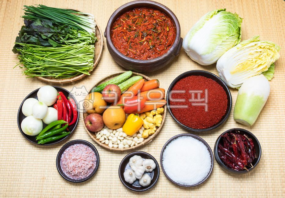김장, 김치, 김장재료, 김치재료, 김장재료모듬, 사진,이미지,일러스트,캘리그라피 - carywoman작가