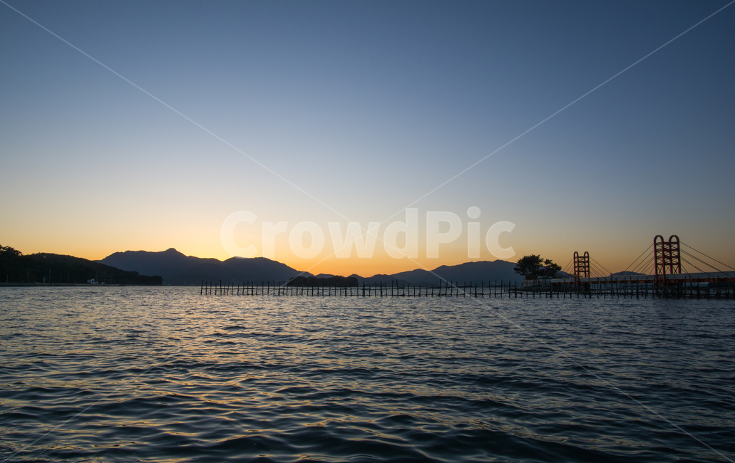 죽방렴,일몰,석양,노을,남해군,전통멸치잡이,일몰풍경,바다,한국풍경,landscape