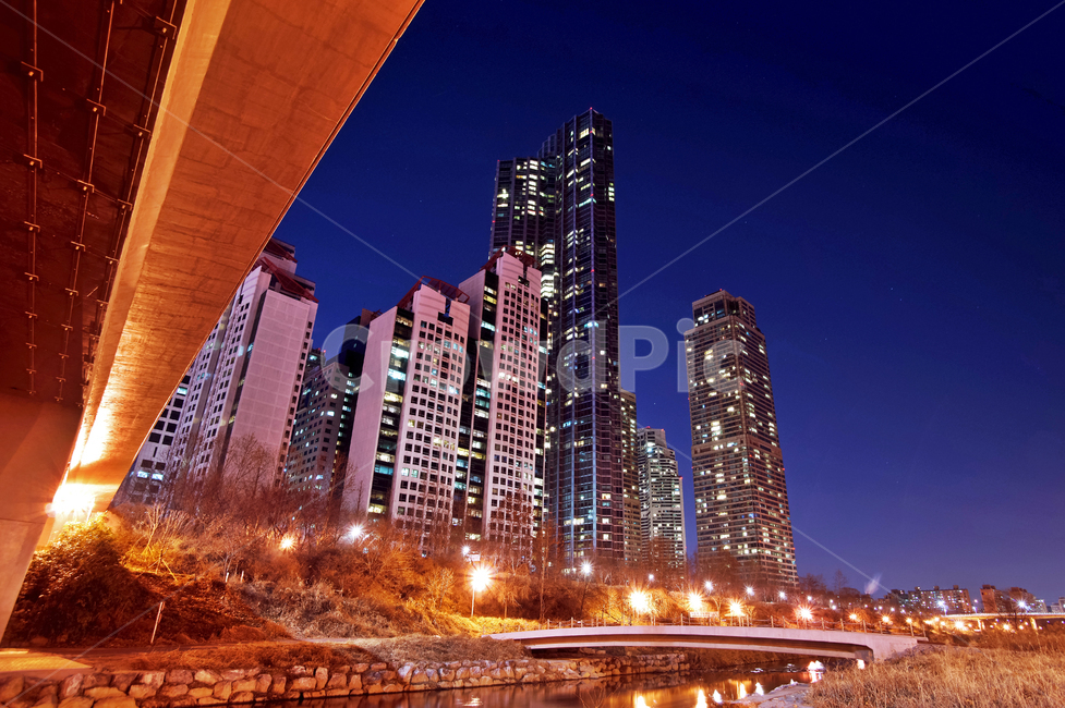 타워팰리스,양재천,도곡동,주상복합아파트,건물,주거지,마천루,야경,다리,야경,밤,풍경,nightscape,night,landscape,도시,city,한국도시풍경,한국도시경관,korea cityscape