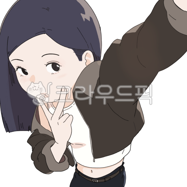 브이포즈,포즈,브이,셀카,캐릭터