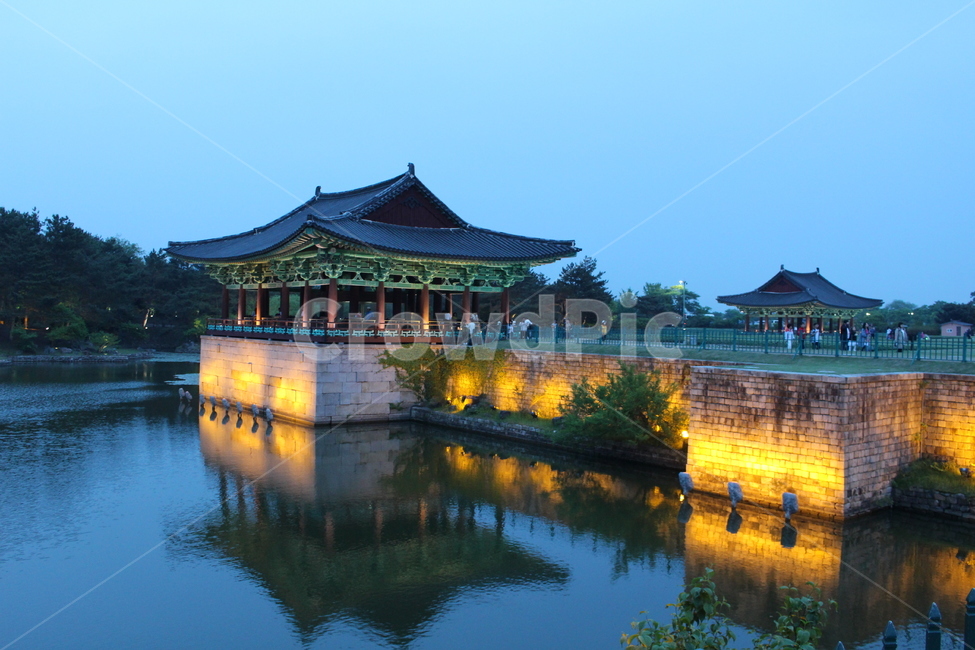 건축물,architecture,경주,전통,안압지,건물,한국,korea,야경