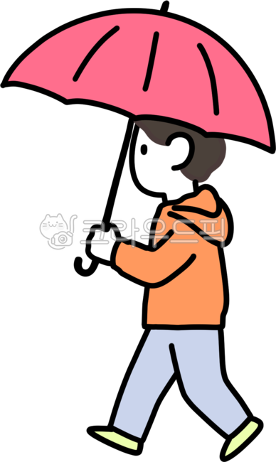우산, 기상, 비오는날, 사람, 인물, 사진,이미지,일러스트,캘리그라피 - 슈어작가