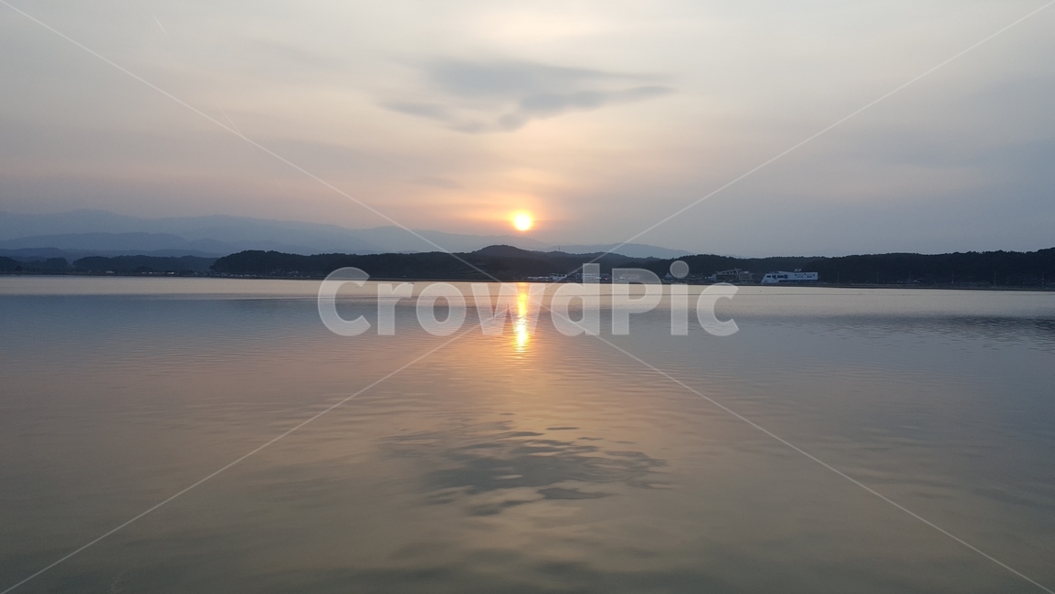 호수,해질녘,노을,경포호수,경포,자연,nature