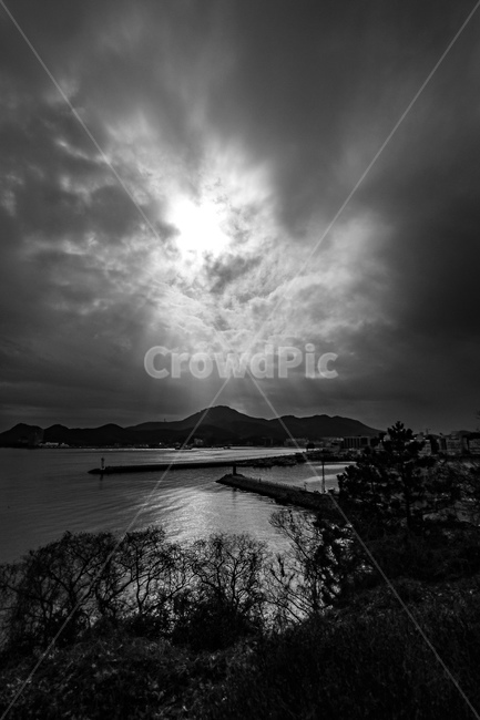 흑백사진,흑백,풍경,자연,nature,날씨,weather,실루엣