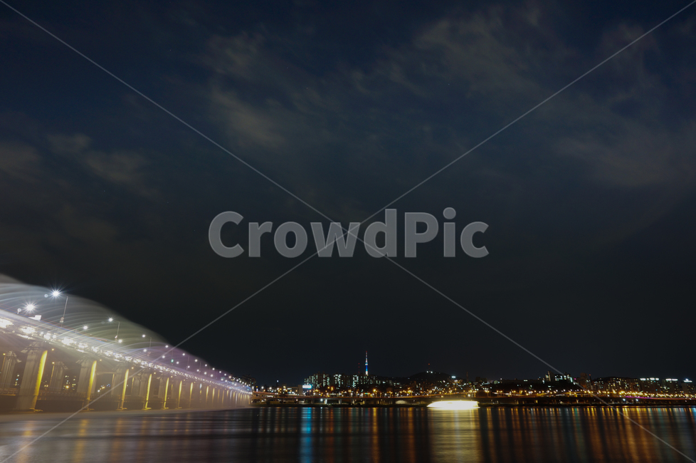 water,bridge,물,한강,교각,다리,야경,분수,야경,밤,풍경,nightscape,night,landscape,building,건물